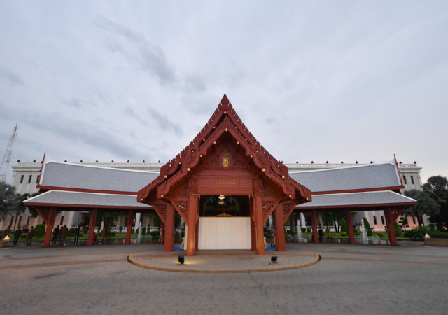 BANGKOK, THAILAND - APRIL 17:  A general view of the Royal Thai Navy Convention Hall prior to the opening ceremony during day three of the SportAccord on April 17, 2018 in Bangkok, Thailand.  (Photo by Thananuwat Srirasant/Getty Images)